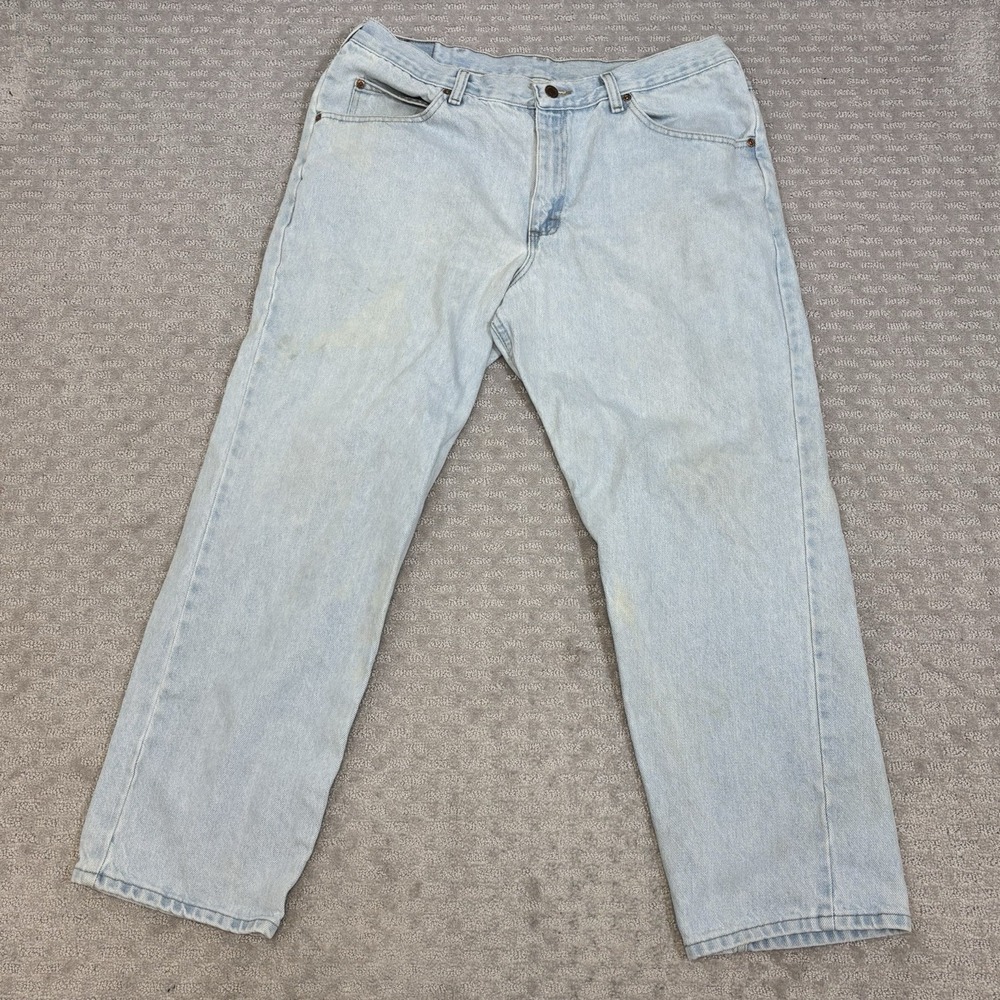 Vintage Brittania Jeans Men's 37X29 Blue Stone Wash Baggy Fit Loose 90's Distess